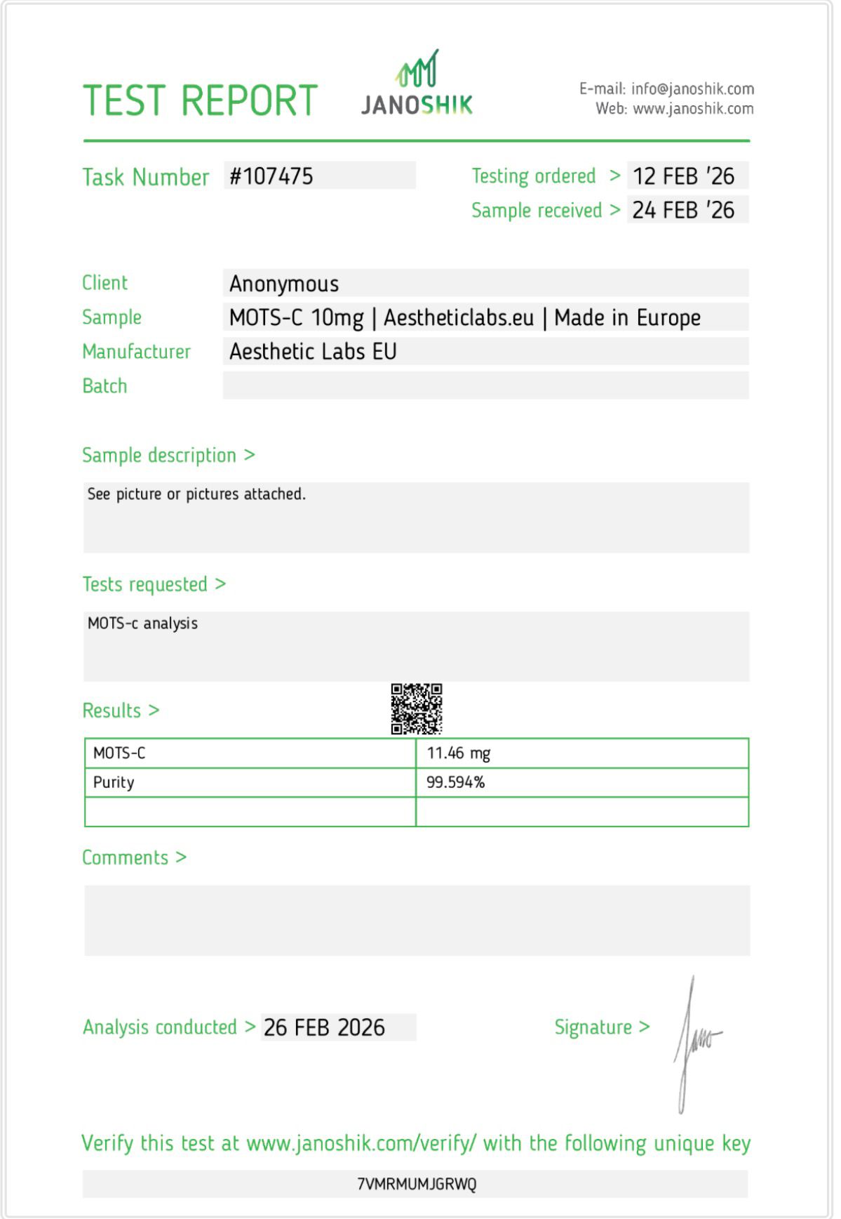 MOTS-c 10mg - Image 2