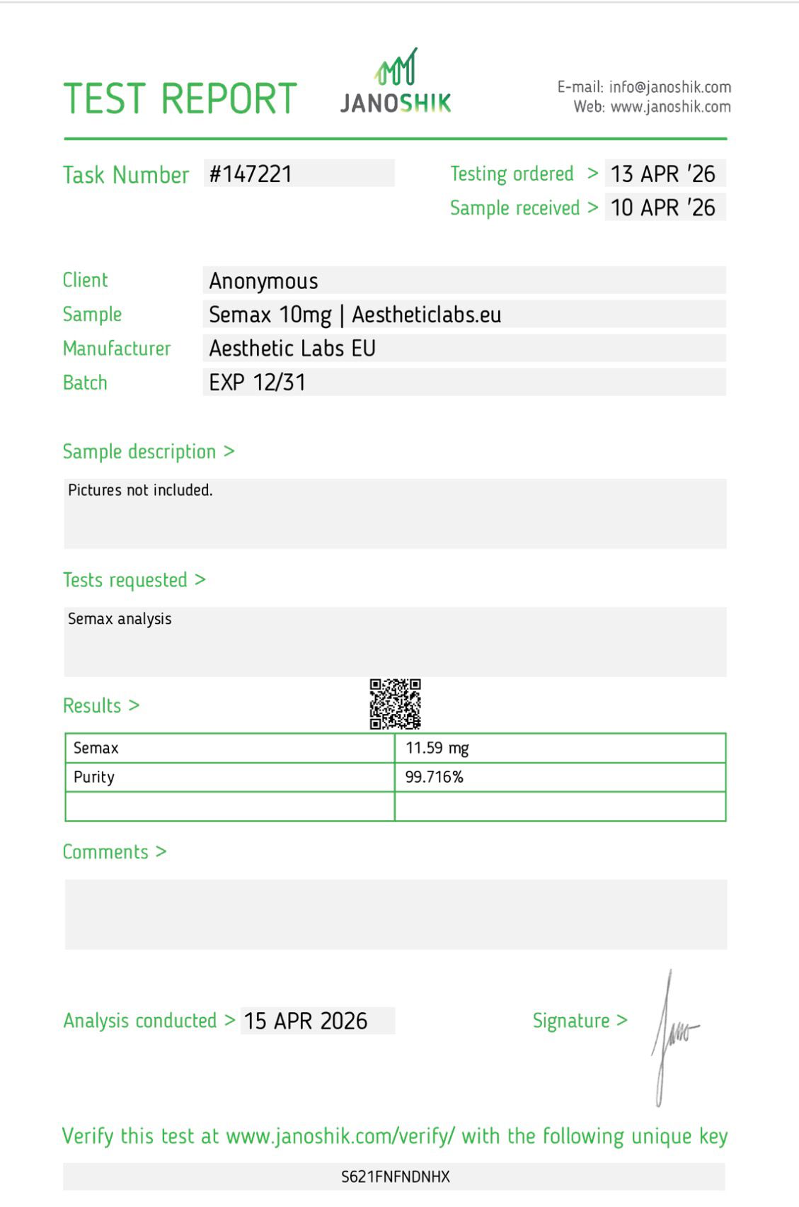 Semax 10mg - Image 2